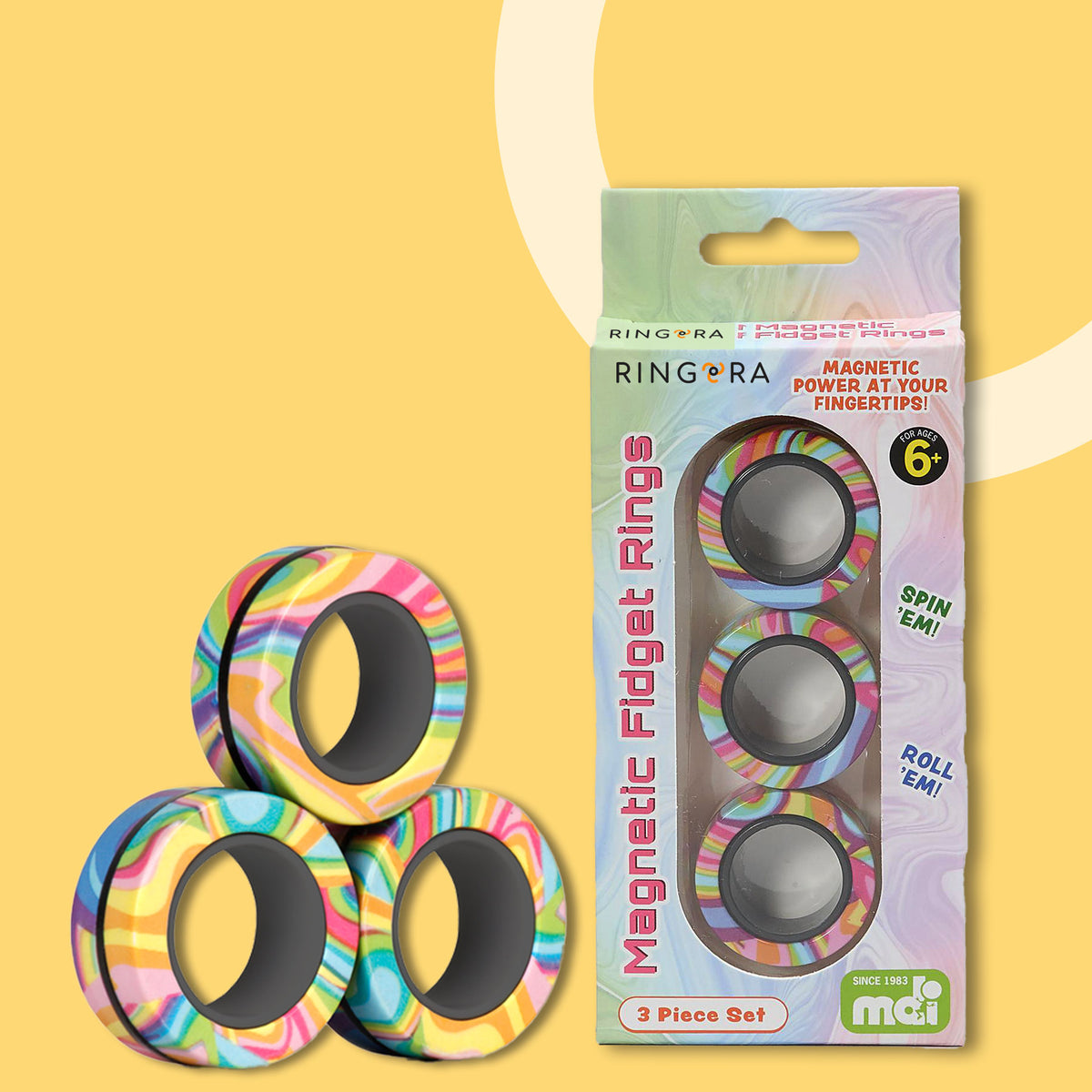 Ringora™ 3Pcs FingerMag Magnetic Fidget Spinner